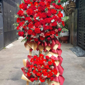 Kệ khai trương sắc đỏ