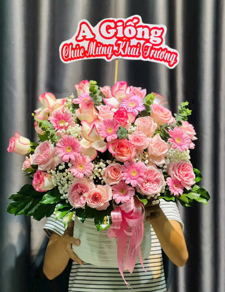 Giỏ hoa khai trương