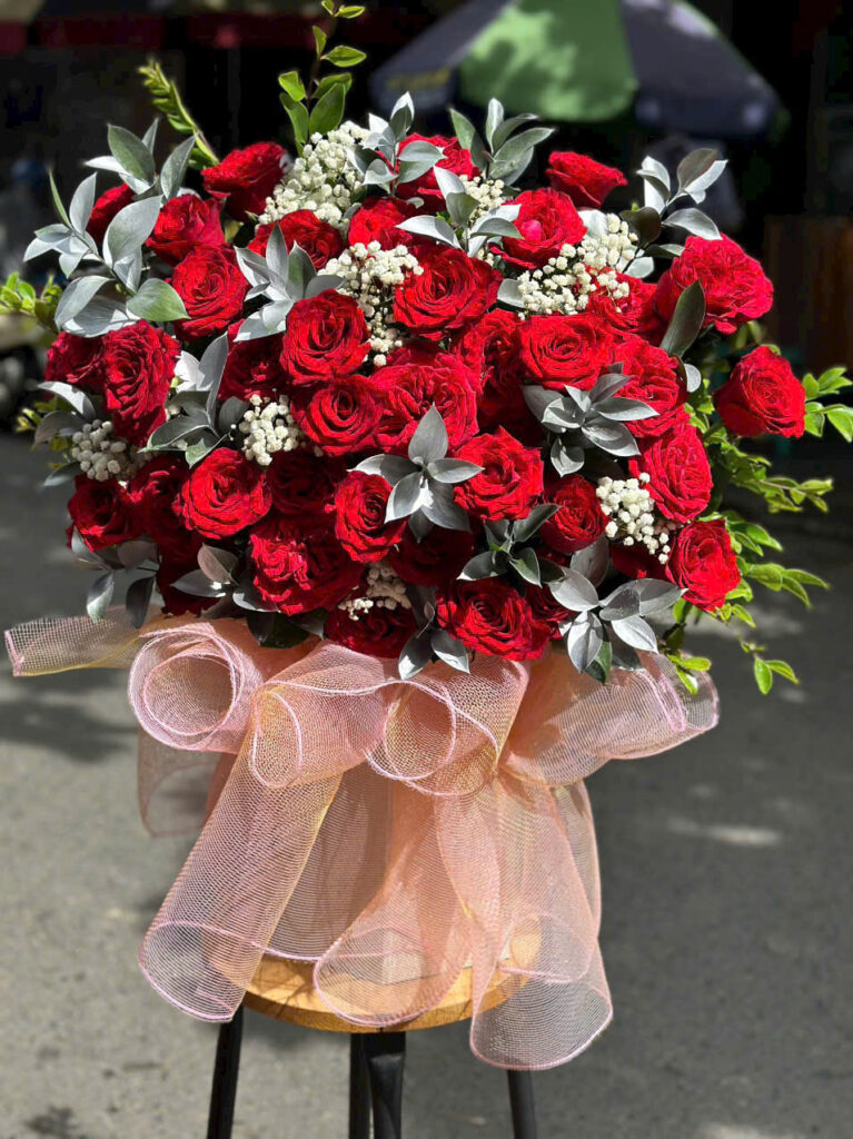 Bó hoa tông hồng